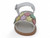 GIRL WHITE MULTI FLOWER SANDAL