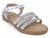 GIRL SILVER JWL STRP SANDAL