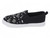 BOYS BLK SKATER SLIP ON