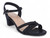 BLK SHMMR GEM STRAP HEEL