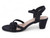 BLK SHMMR GEM STRAP HEEL