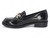 BLK VGN PAT LTHR BUCKL LOAFER