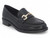 BLK VGNL LTHR BUCKL LOAFER