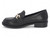 BLK VGNL LTHR BUCKL LOAFER