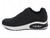 LADIES BLK/WHT CONTRAST SNKR