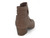 TAUPE FX SD SLTCH SHORT BOOTIE