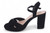 BLK FX SD PLTFRM CRSS HEEL