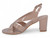 NUDE PAT STRAPPY SANDAL HEEL