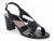 BLK PAT STRAPPY SANDAL HEEL
