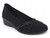 BLK PAT/LYCRA COMFT WEDGE