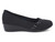 BLK PAT/LYCRA COMFT WEDGE