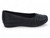 BLK VGN LTHR PLEATED SCH SH