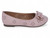 GIRL PNK HLLOW BOW  FLAT