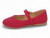 TODD RED NUBUCK FLOWER FLAT