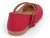 TODD RED NUBUCK FLOWER FLAT