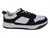 GIRLS BLK WHT BLUE LOWTOP