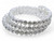 SILVER RHINESTONE COIL BRACELE