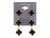 Black & Gold Clover Earring