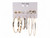 156239 6 PC GOLD EARRING SET