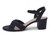 BLK SHIMMER WRAP KITTEN HEEL