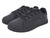 BOYS BLK/BLK LACE UP CASU SHOE
