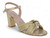 GLD SHIMMER KNOTEED HEEL