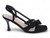 BLK FX SD BOW KITTEN HEEL