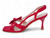 RED FX SATIN BOW KITTEN HEEL
