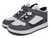 BOYS GRY/WHITE/BLK HITOP SNKR