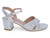 SLVR SHMMR CRSS STRAP HEEL