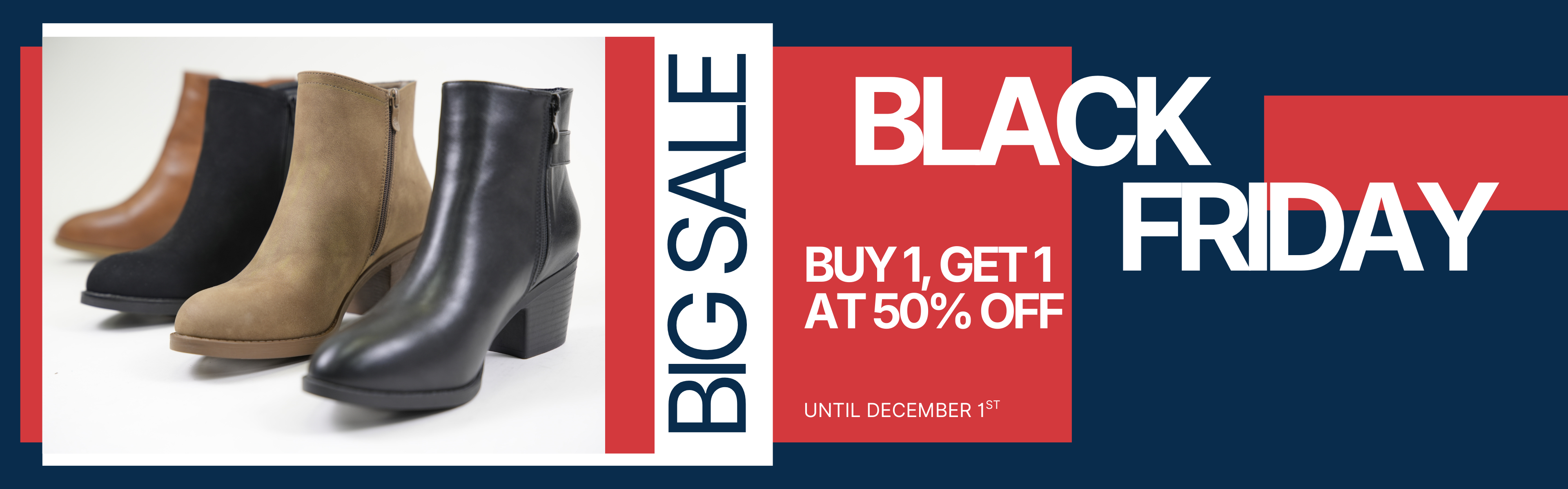 Black Friday BOGO: Buy 1, Get 1 at 50% Off