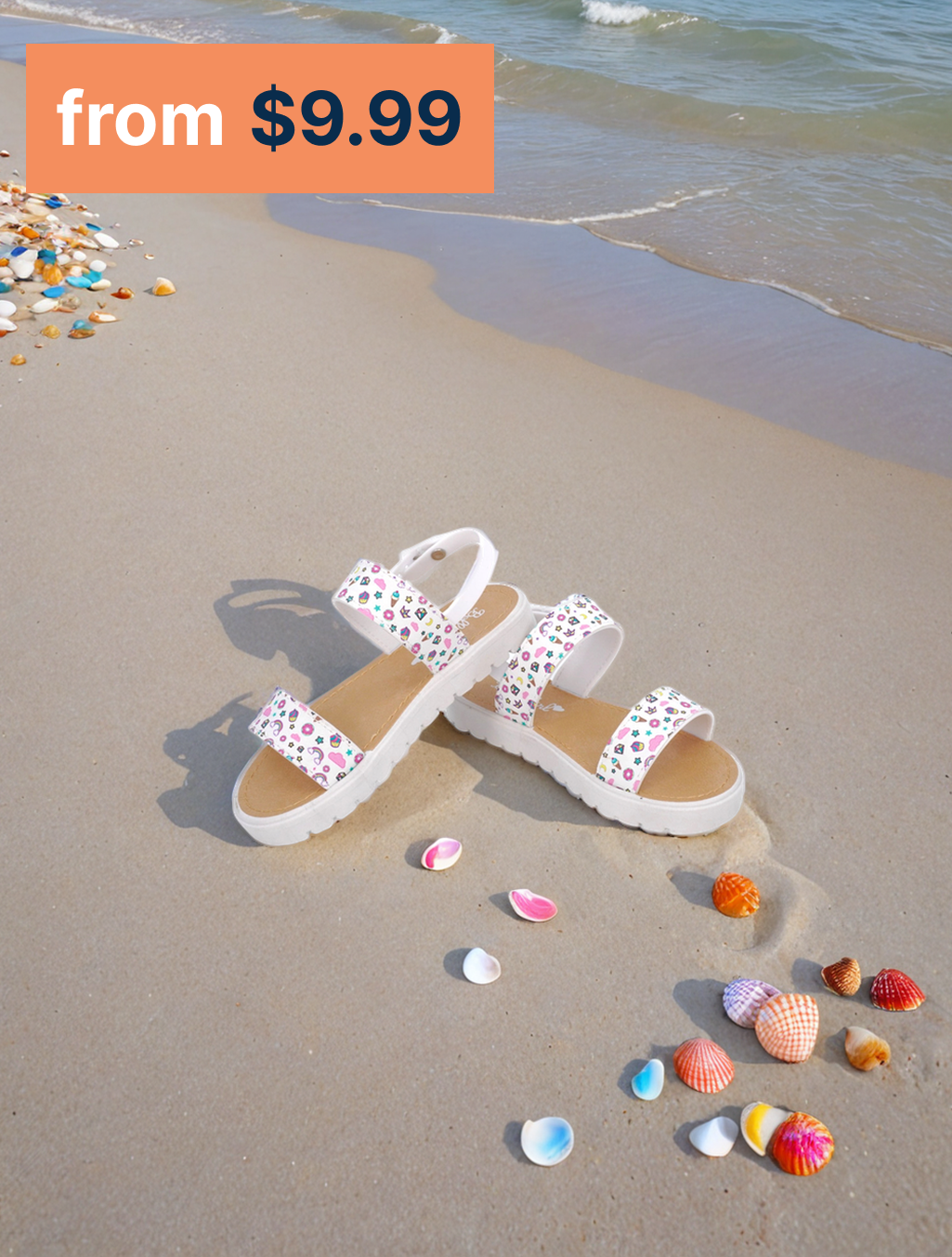 Fabco Shoes girl sandals for the beacj
