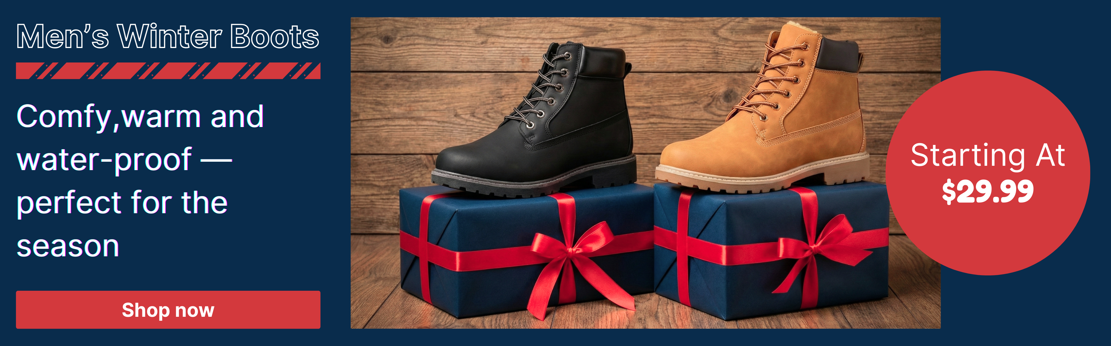 Men cold weather boots