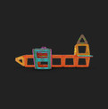 Magnetic construction set Build castles, planes, cars; creative kids' gift
