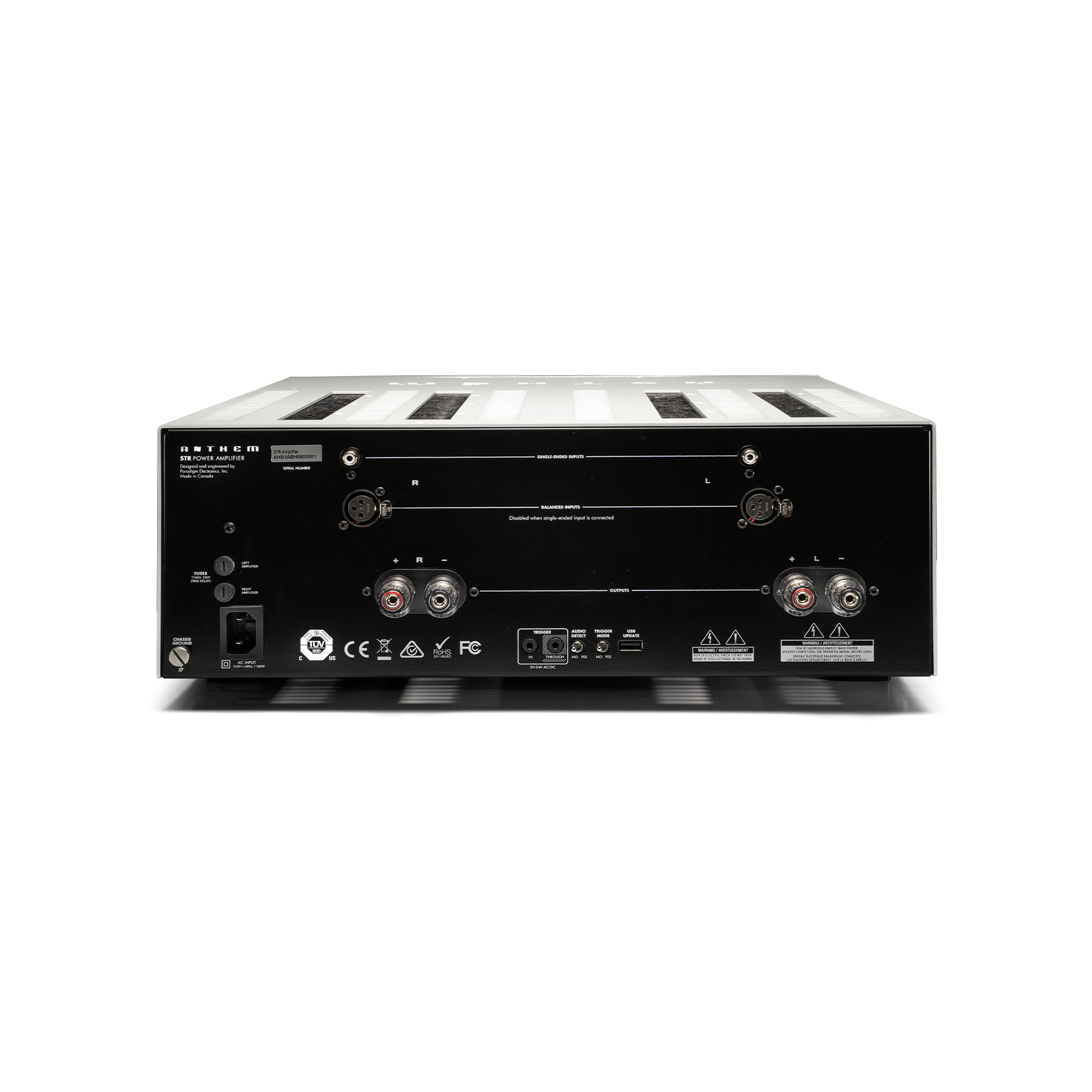STR Amplifier Silver Rear