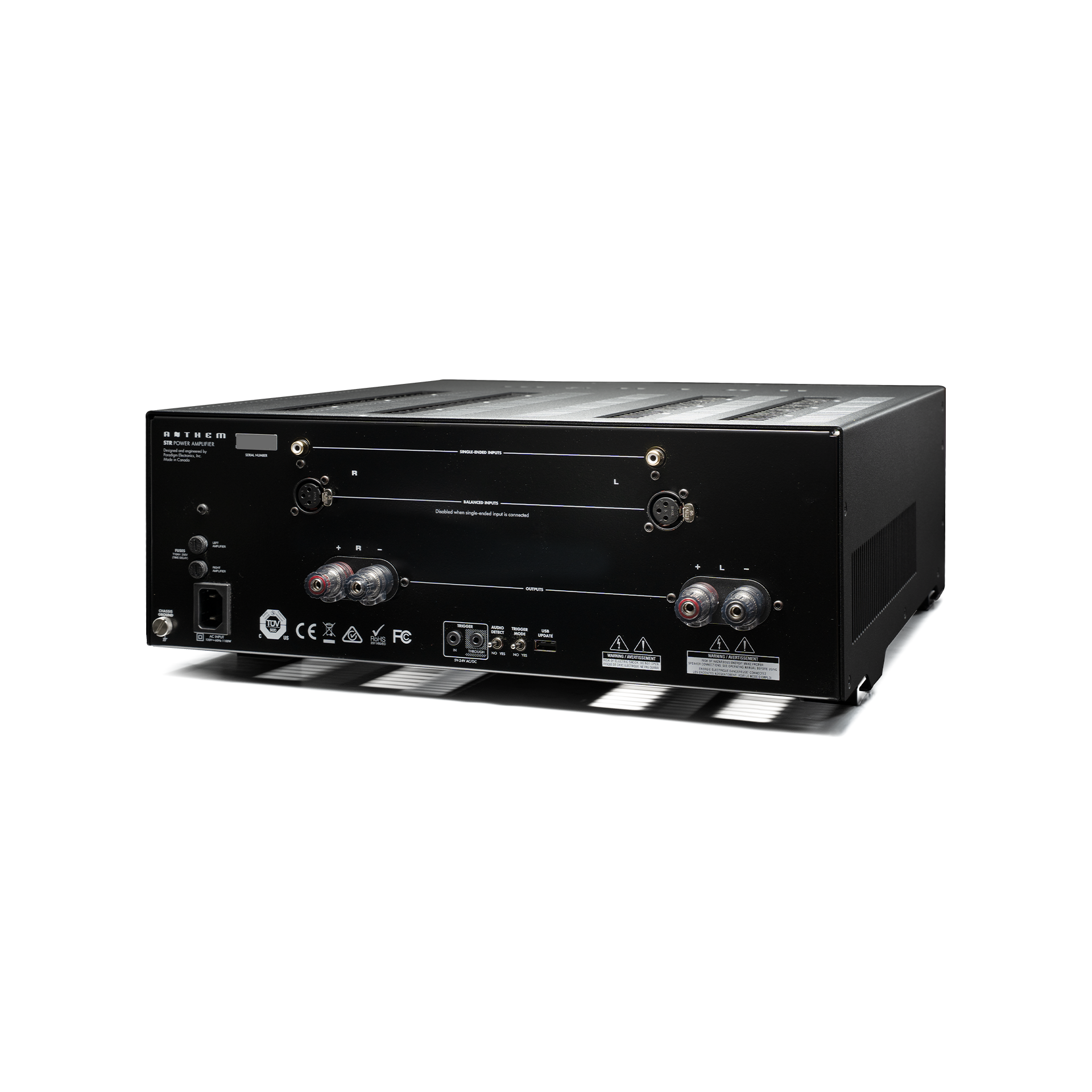 STR Amplifier Black Rear Angle