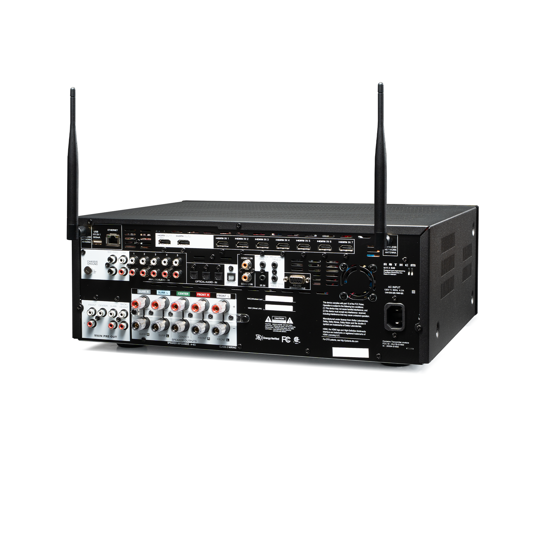 MRX 540 8K Rear Angle with Antennas