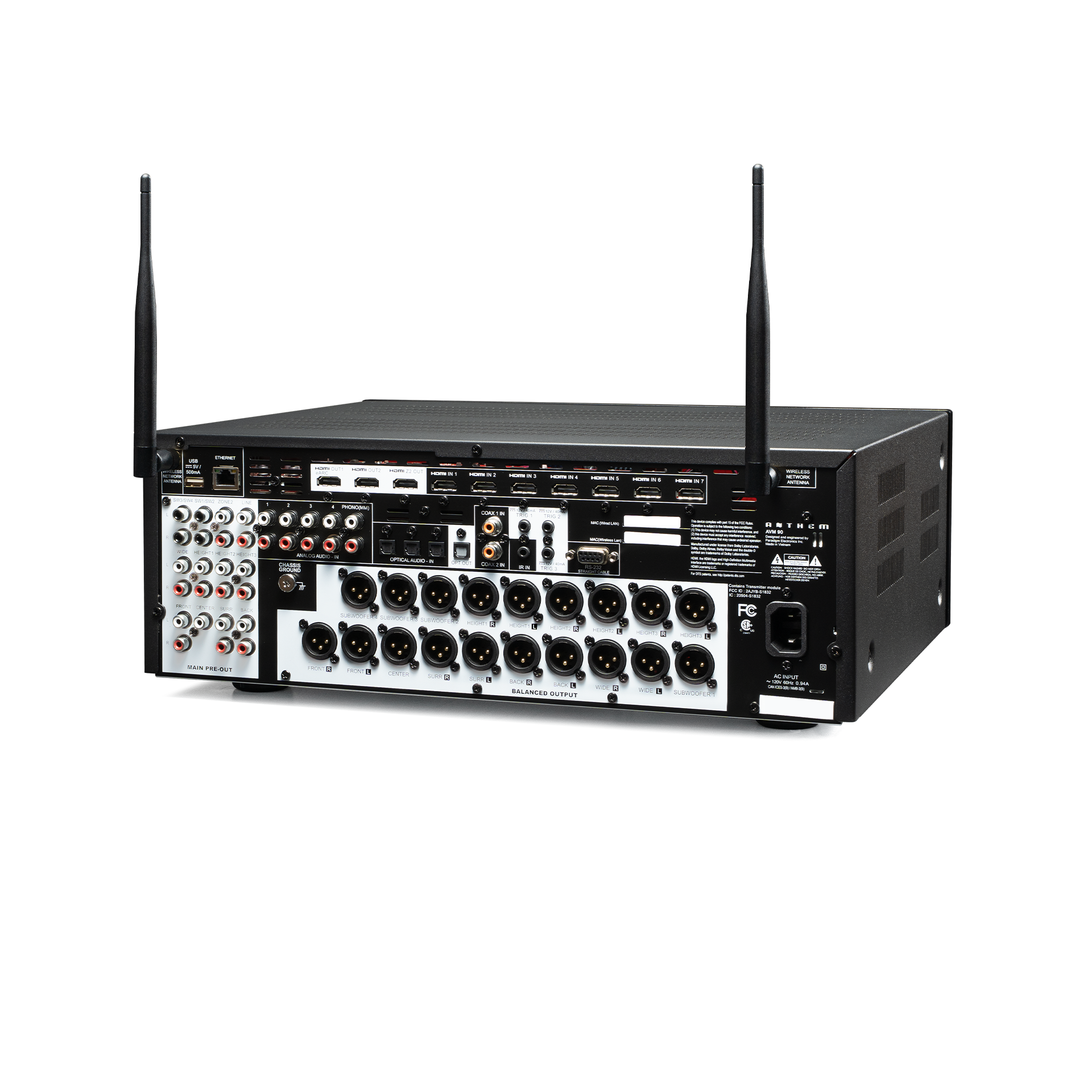 AVM 90 Rear Angle with Antennas