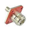 C3643 N/Female to SMA/Female Flange 11 Ghz IP67 Flange Adapter with Gasket on N side Centric RF
