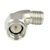C3233 SMA M/F Swept Right Angle Adapter  VSWR 1.2 18Ghz; 1.4 25Ghz S Steel