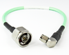 C5073-143-XX 37-60 inches Custom N/Male to SMA/Male Right Angle Cable Assembly w LL142 Cable 18Ghz Centric RF