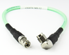 C5373-143-XX 3-36 inches Custom SMA/Male to SMA/Male Right Angle Cable Assembly w LL142 Cable 18Ghz Centric RF