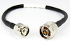 C5052-241-XX 61-90 inches Custom N Male to TNC Male Cable Assembly w CRF240 Ultraflex Cable 6Ghz VSWR 1.35 Centric RF