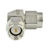 C3460 Internally Swept SMA Right Angle Adapter Male to Male 27Ghz VSWR 1.15 