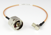 C5071-316-XX Custom 10-32/Male Right Angle to N/Male RG316 Cable Centric RF