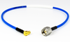 C5374-087-XX Custom Cable SMA Male to SMP Female RA 12 Ghz CRF086MF Flexible Centric RF