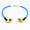 C7373-147-XX Custom Cable SMA/Male Right Angle to SMA/Male Right Angle CRF141MF Flexible Centric RF