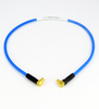 C7489-087-XX Custom Cable MMCX/Plug Right Angle to SMP/Female Right Angle CRF086MF Flexible 6Ghz Centric RF