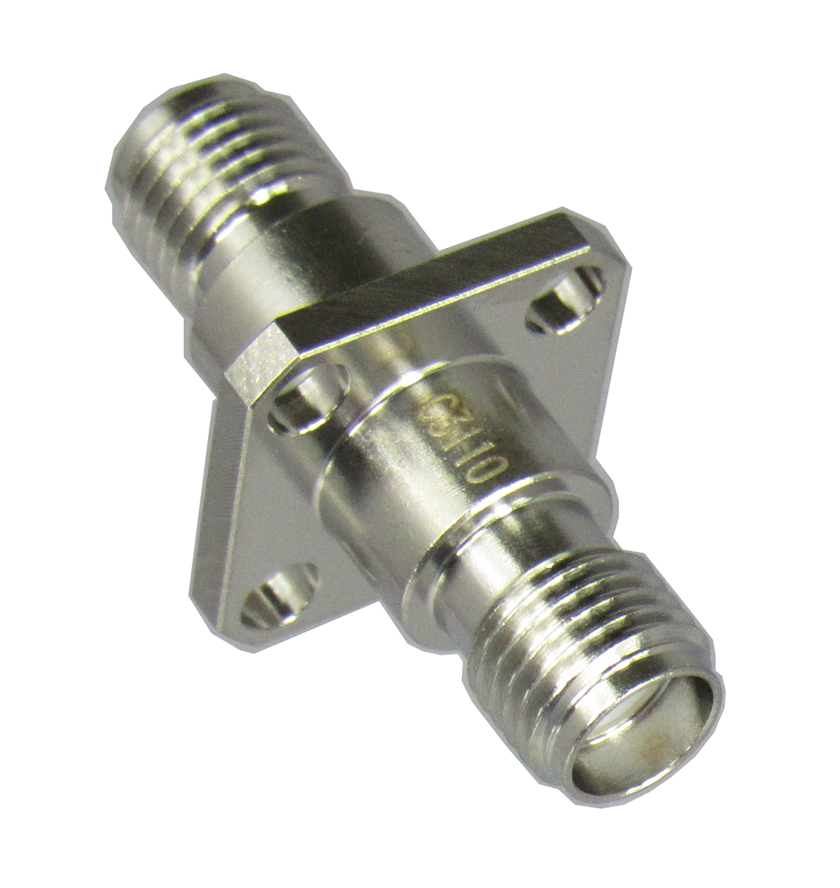 C3110 SMA/Female to SMA/Female 4 Hole Flange Adapter Centric RF
