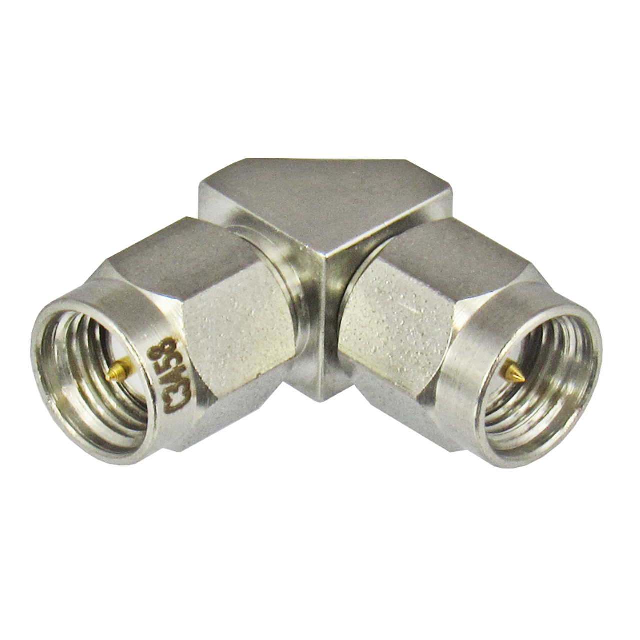 C3458 SMA/Male to SMA/Male Right Angle 90 Degree Adapter Centric RF